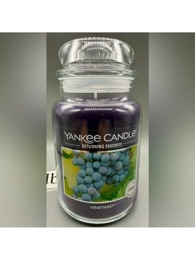 ✨RARE✨ Yankee Candle Vineyard 22oz Large Jar – Hard to Find! 🍇